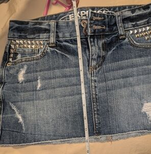 Express jean skirt